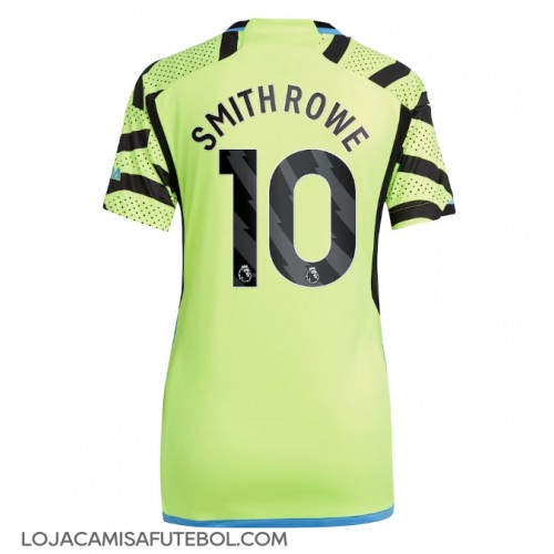 Camisa de Futebol Arsenal Emile Smith Rowe #10 Equipamento Secundário Mulheres 2023-24 Manga Curta